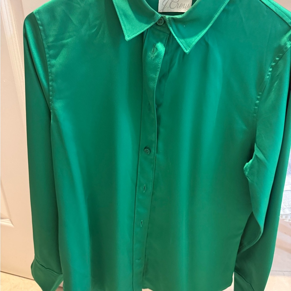 J.Crew Emerald Green Shirt